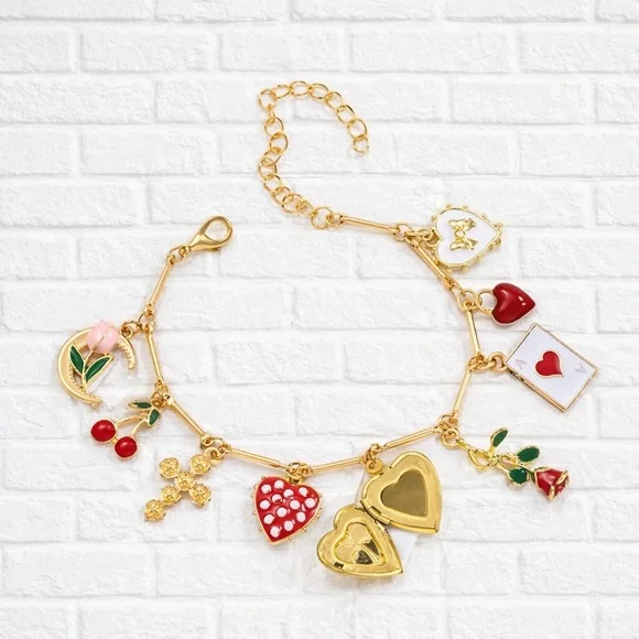 Gold Charm Bracelet - Picture 2 of 2